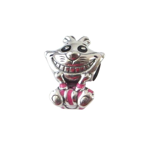 Pandora Disney Alice in Wonderland Cheshire Cat SS .925 Charm 798850C01 - Picture 1 of 7